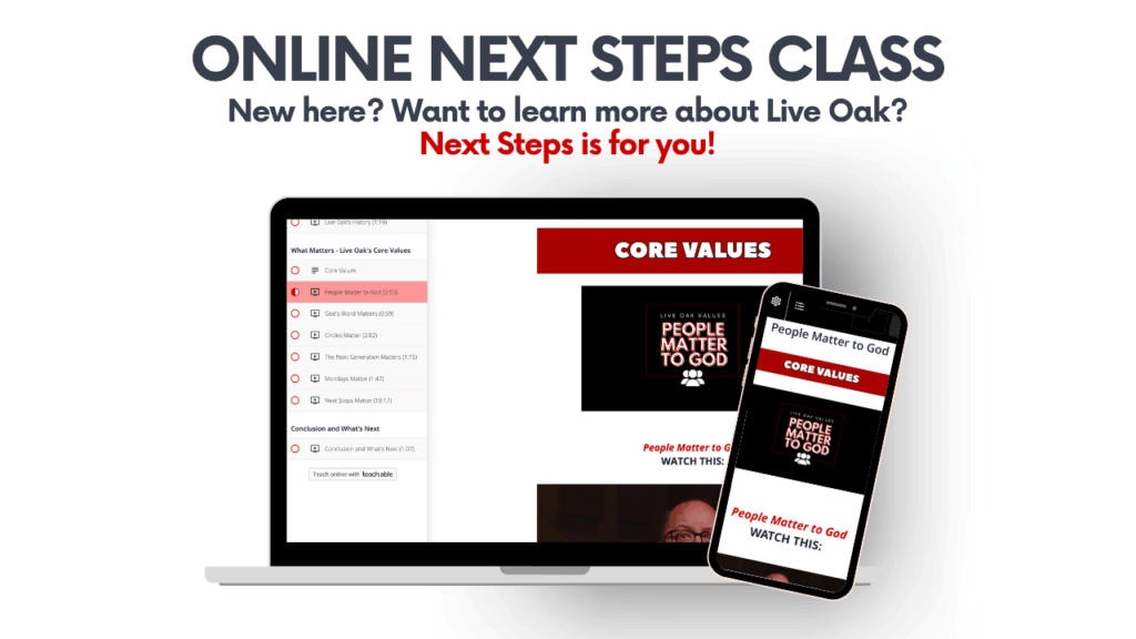 Next Steps Class – ONLINE