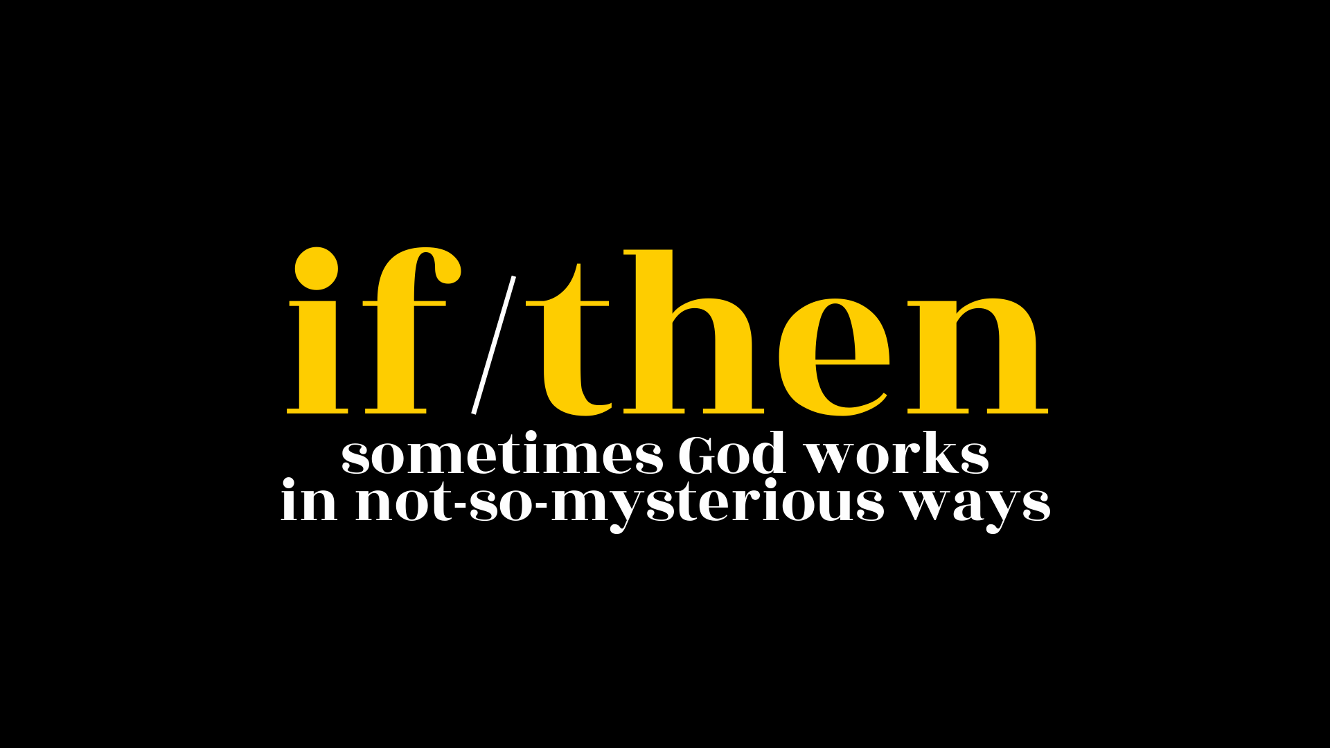 if then main