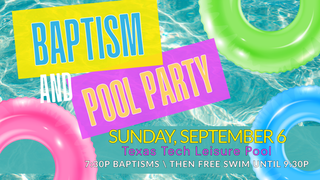 Annual Baptism & Pool Party